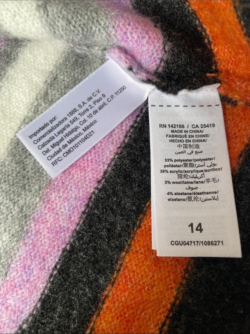 NWT Habitual Striped Crewneck Sweater Dress. Size 14. - Picture 3 of 4